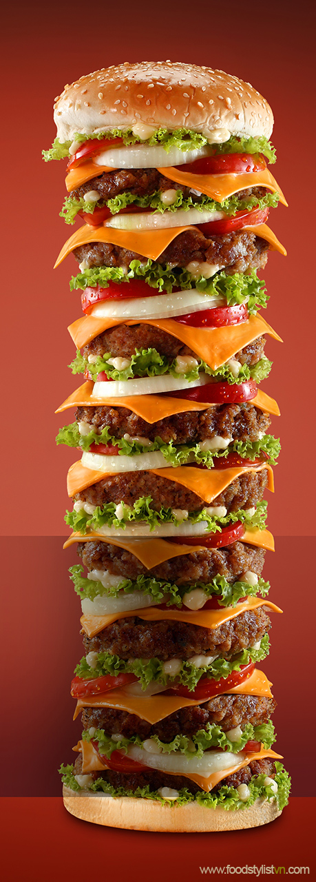 Giant Pork Burger Photograph and Retouch by: Lê Thanh Tùng @ Spotlight Studio Food Stylist: Tiến Nguyên Producer: Phạm Mỹ Linh Assistant: Huỳnh Trọng Thành