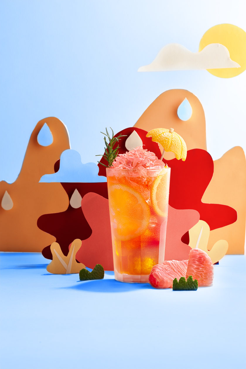 Food Stylist class: Thực hành với trà cam bưởi và cắt giấy